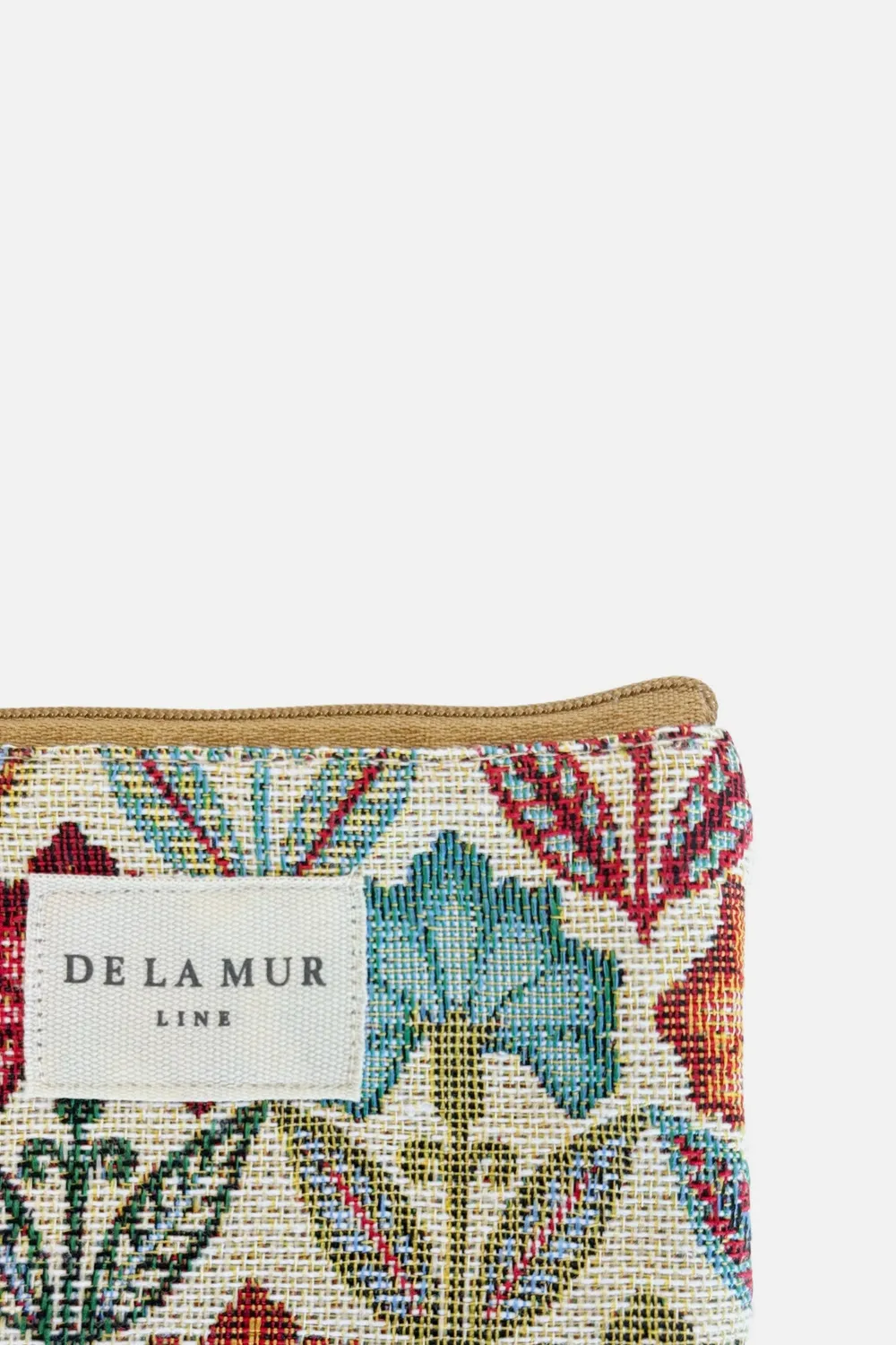 De La Mur Flora brilleetui 18 cm blomstret jacquard