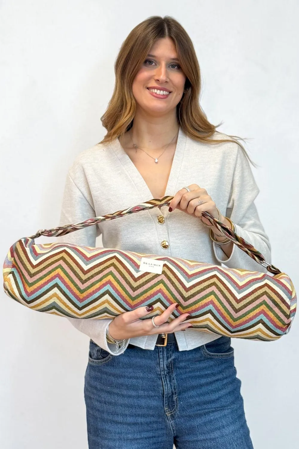 De La Mur Zaga yogaveske 65 cm zigzag