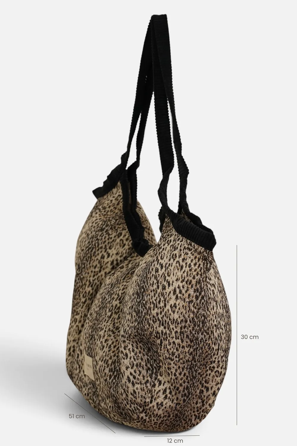 De La Mur Leo shopper leopard 51 cm glidelås