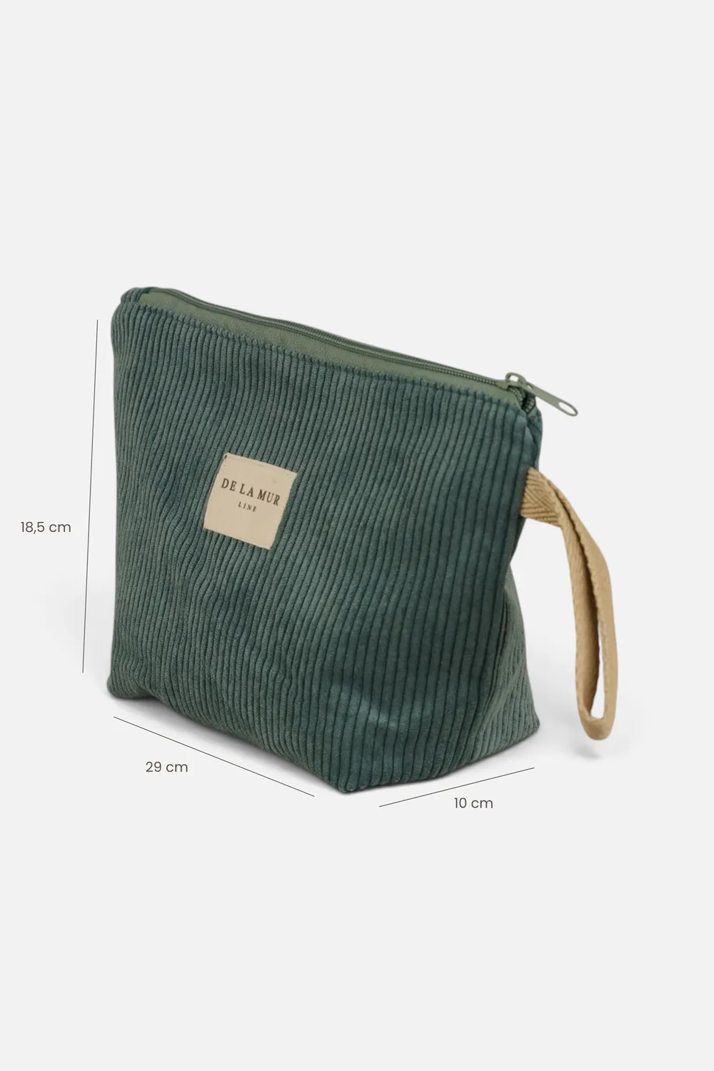 De La Mur Jade toalettmappe 29x18,5 cm blå