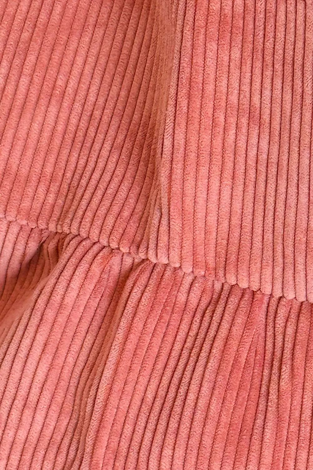 De La Mur Volantes Coral handlenett korall cordfløyel