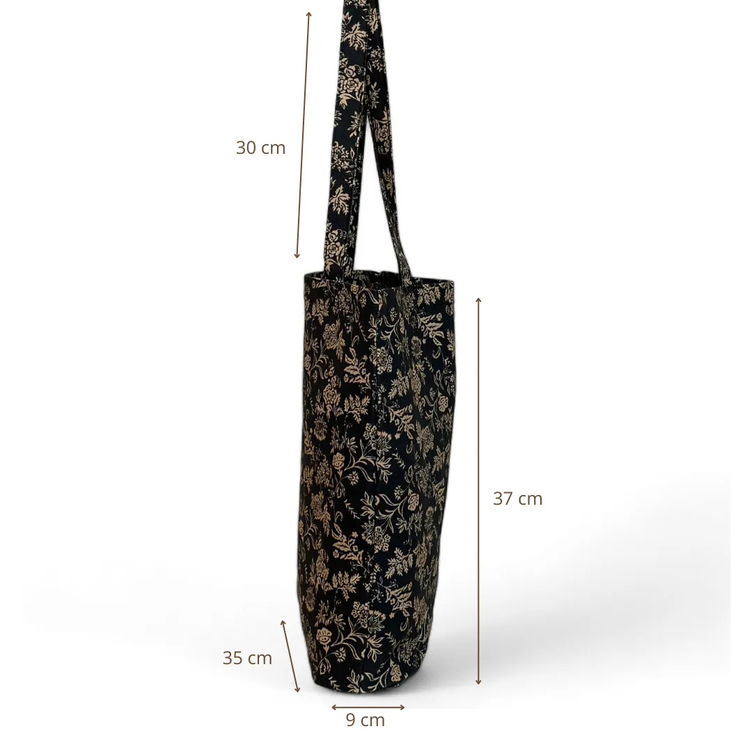 De La Mur Elisa Pequeña totebag blomstret
