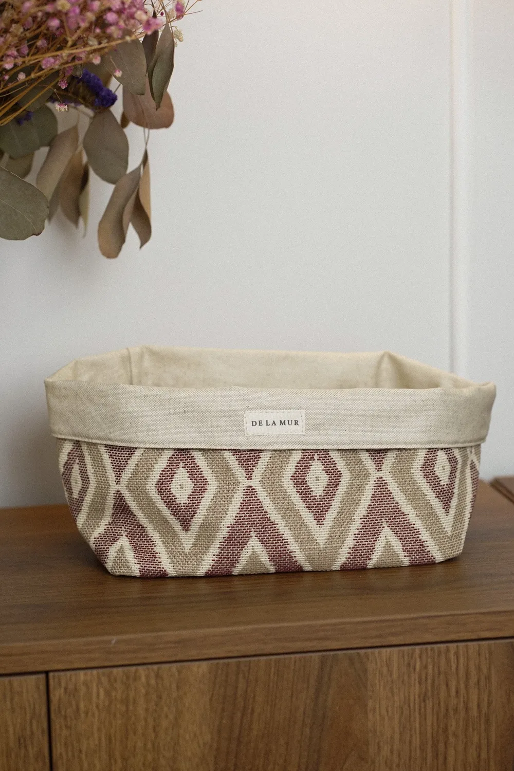 De La Mur Rani kurv stor beige geometrisk