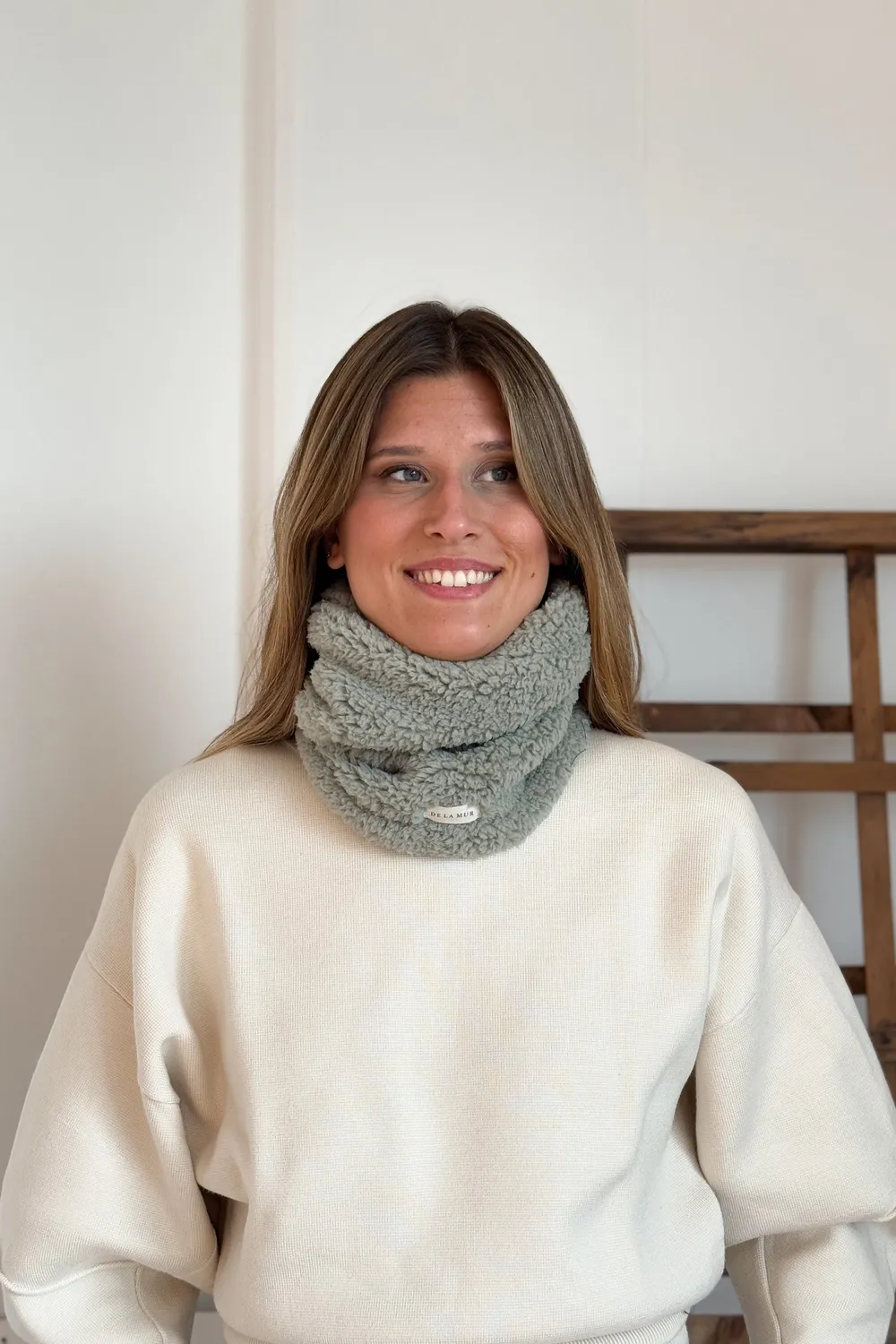 Polo Cuello halsvarmer mintgrønn teddyfleece