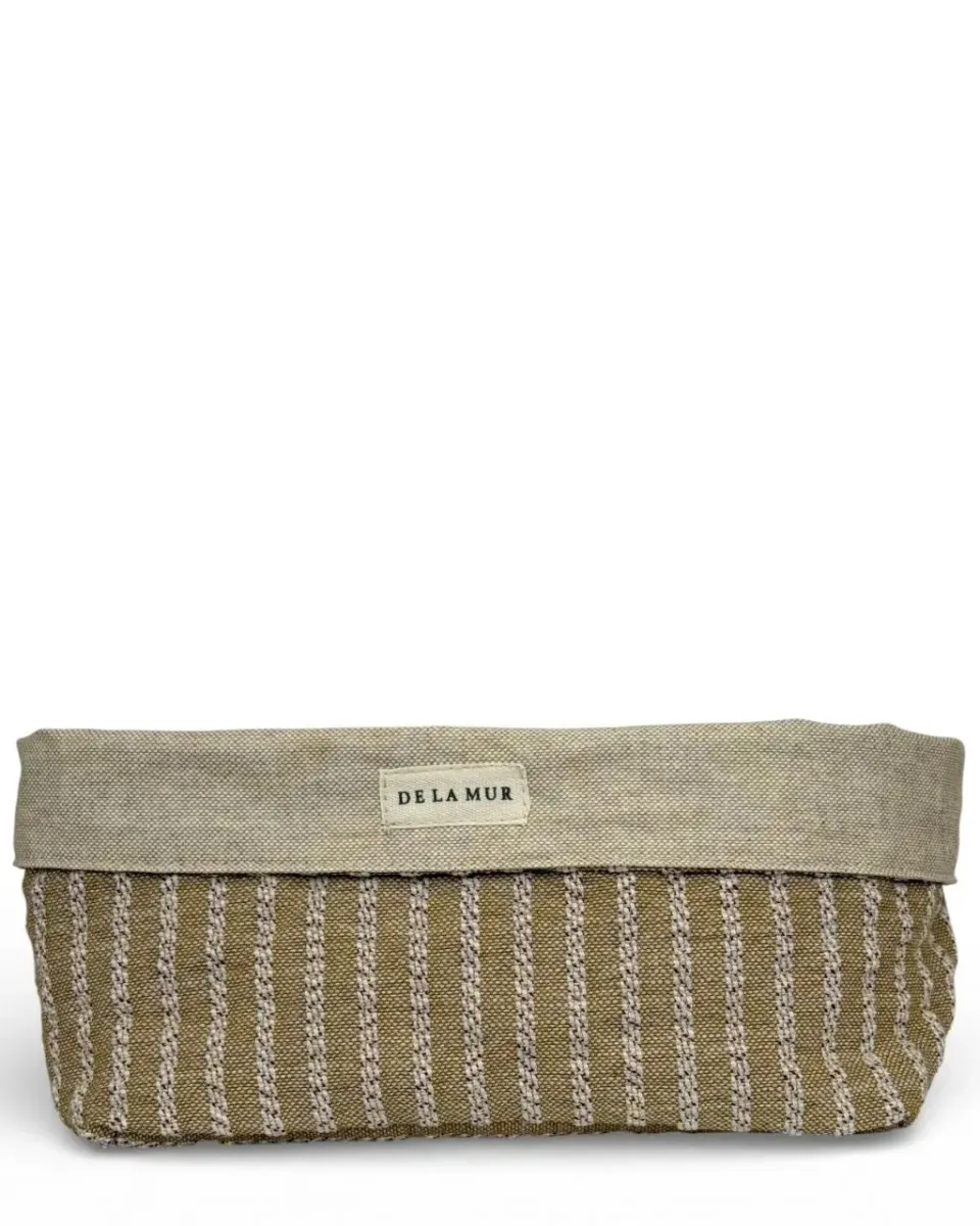 De La Mur Sage oppbevaringskurv beige stripet 21 cm