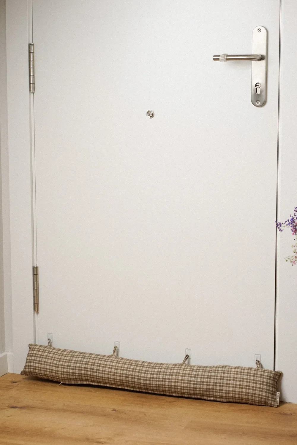 De La Mur Cast trekkstopper 86 cm rutet beige