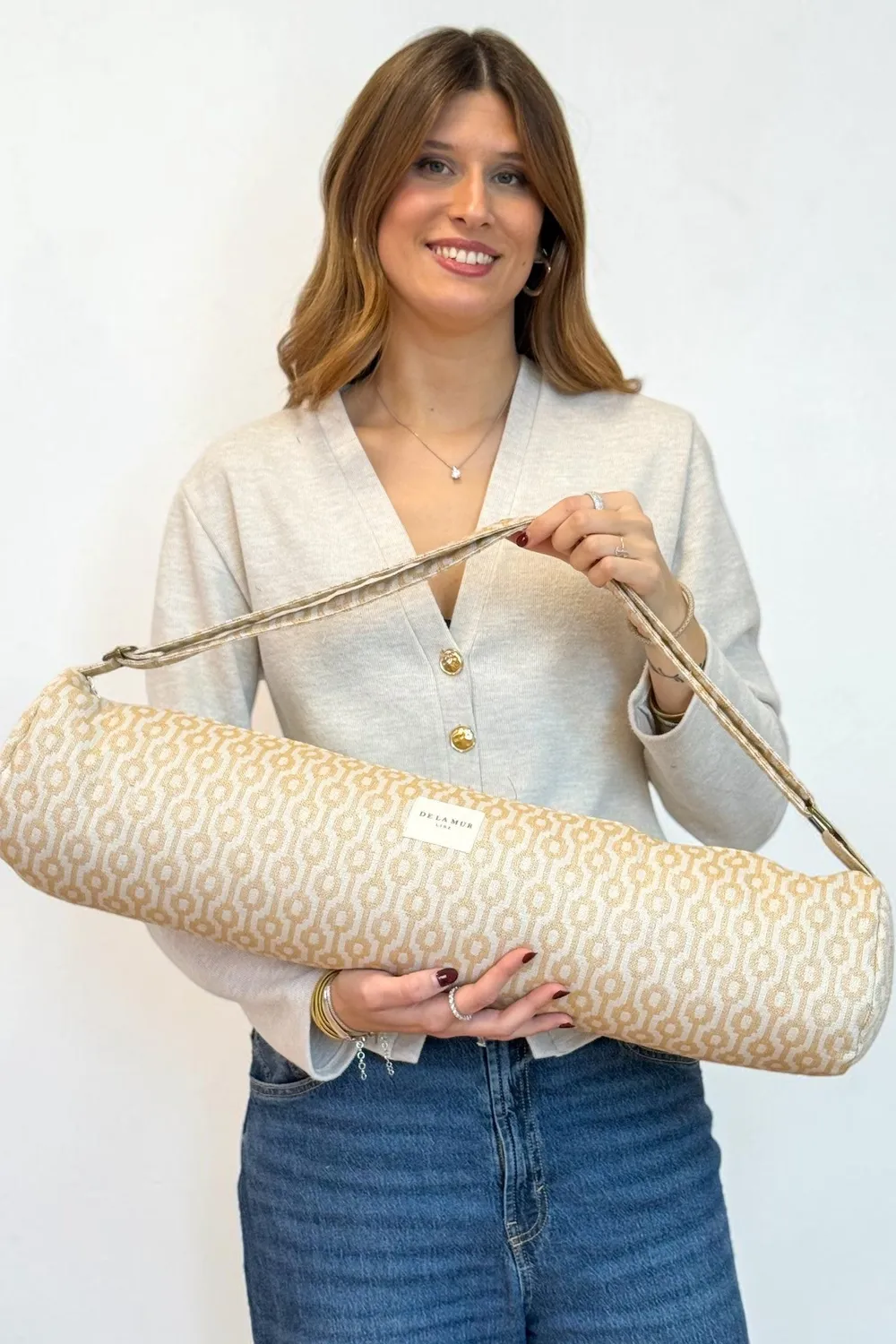 De La Mur Yoga Chipre yogaveske 65x22 beige