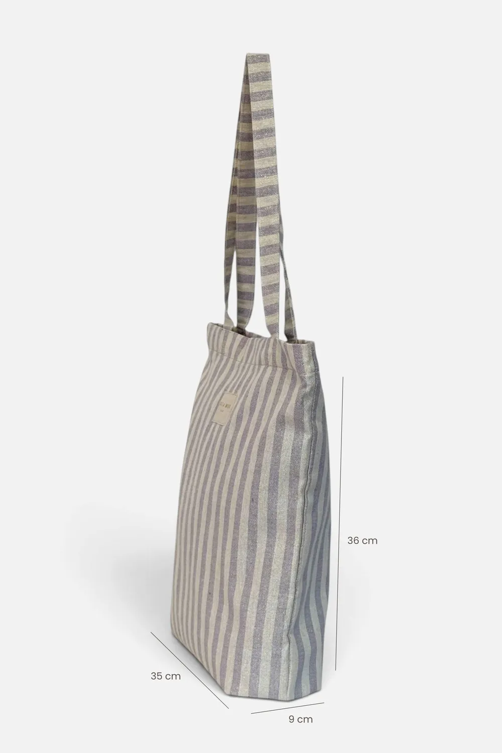 De La Mur Lulil totebag lilla lurex glidelås