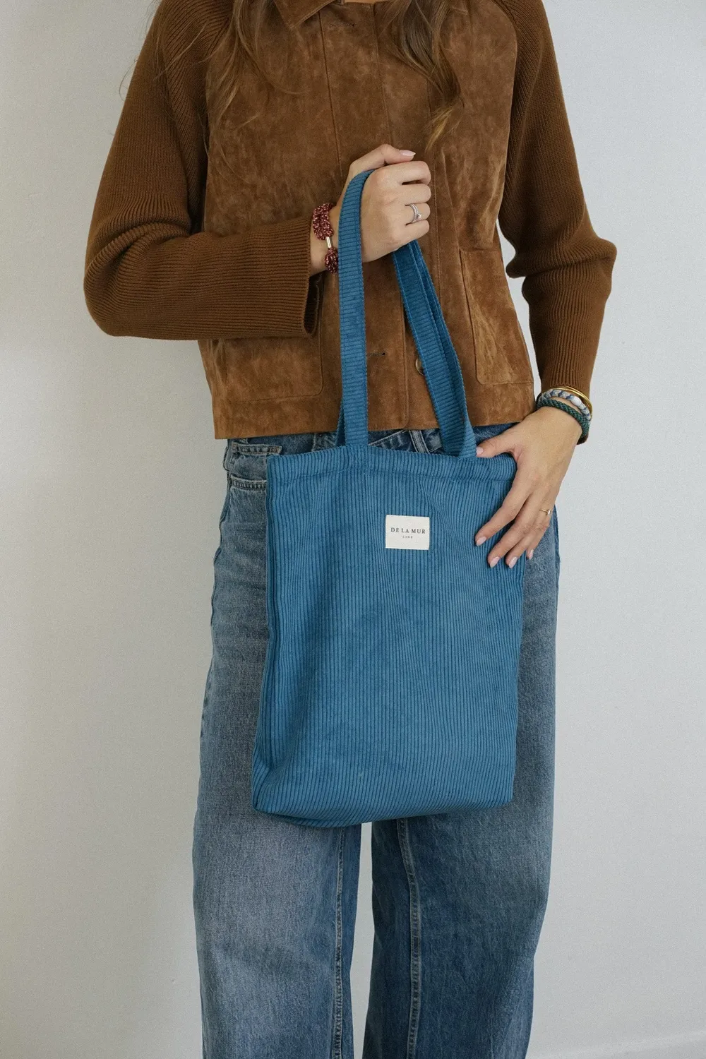 De La Mur Navy totebag 35x36 blå