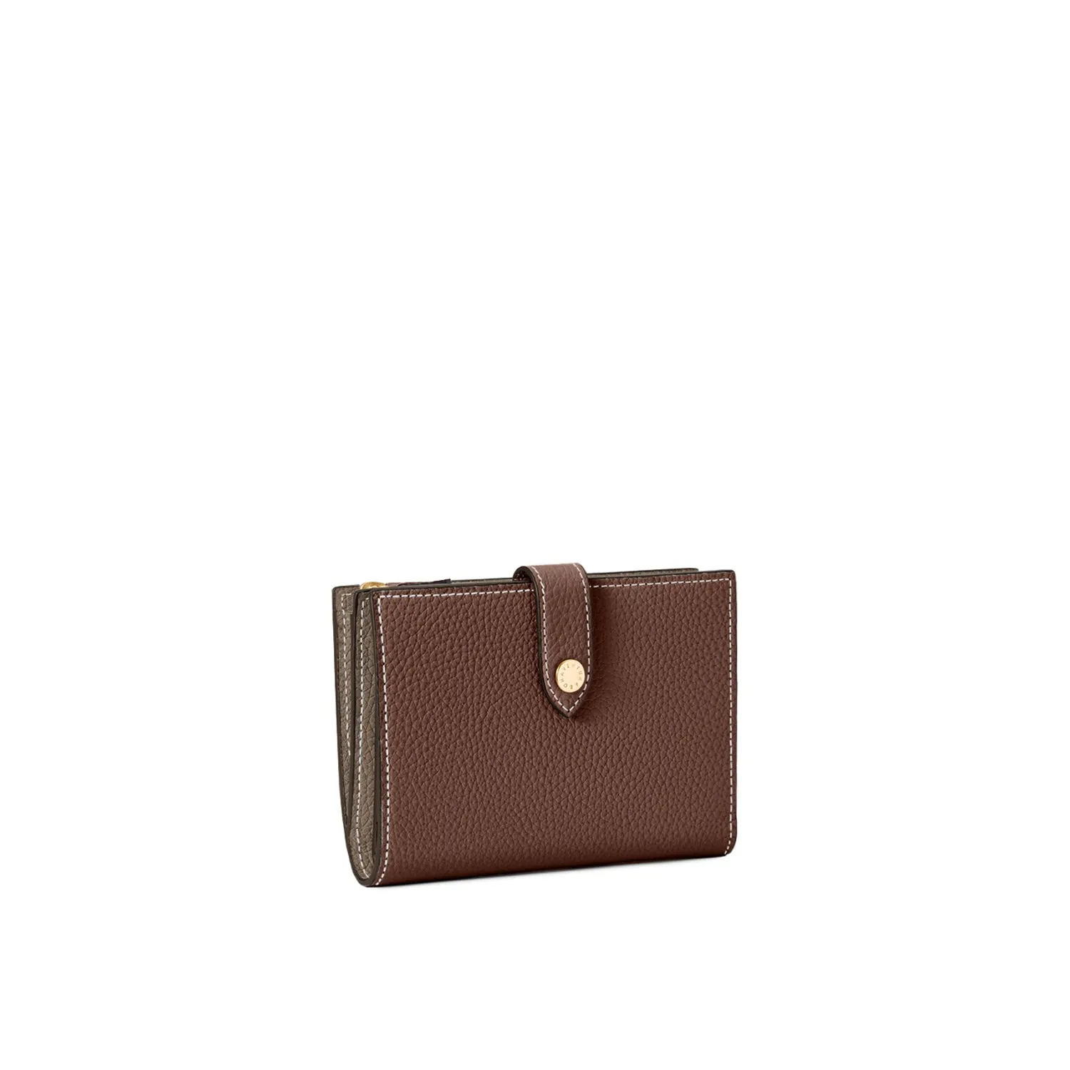 Bonaventura Multi Medium lommebok krympet skinn bordeaux etoupe