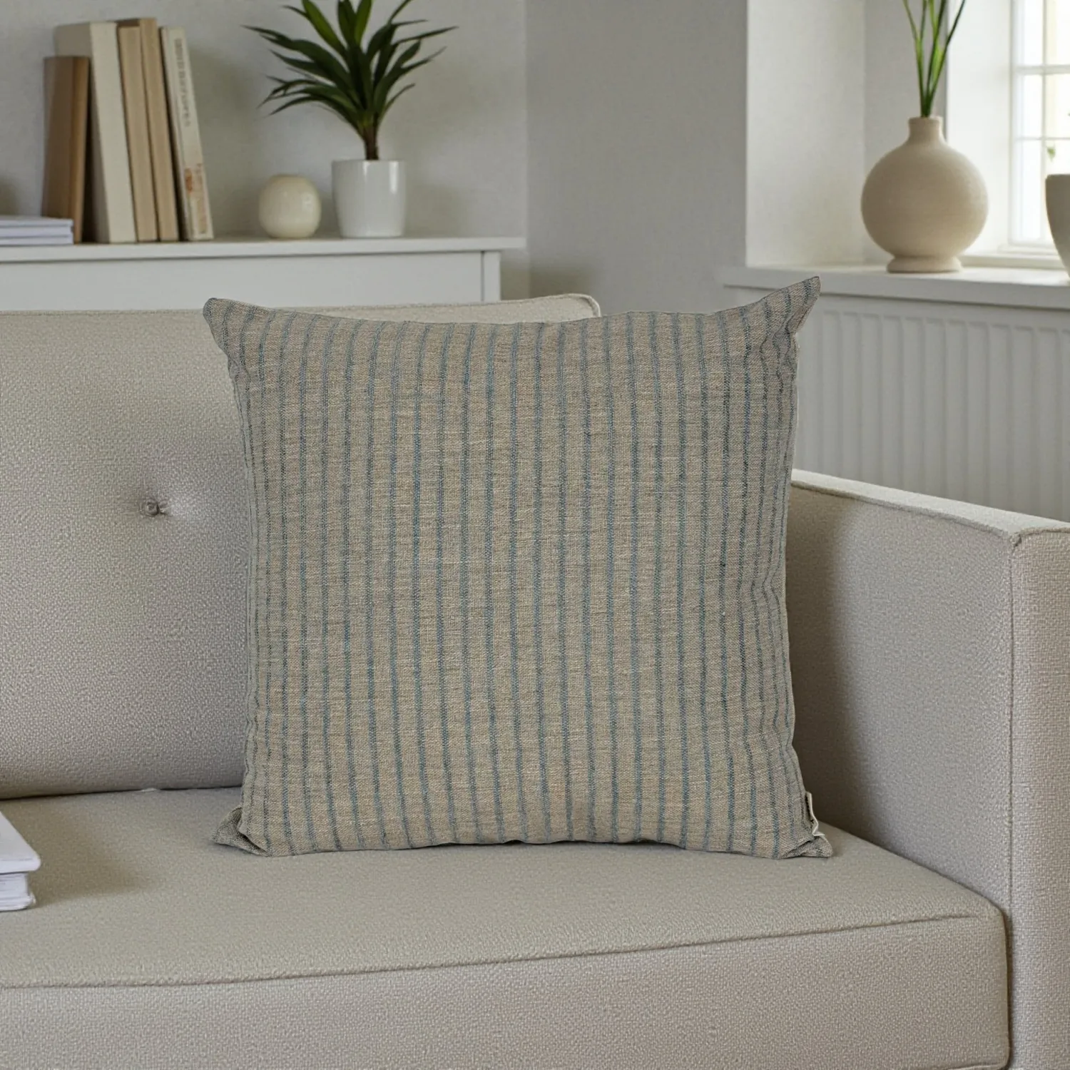 De La Mur Illa putetrekk stripet turkis beige