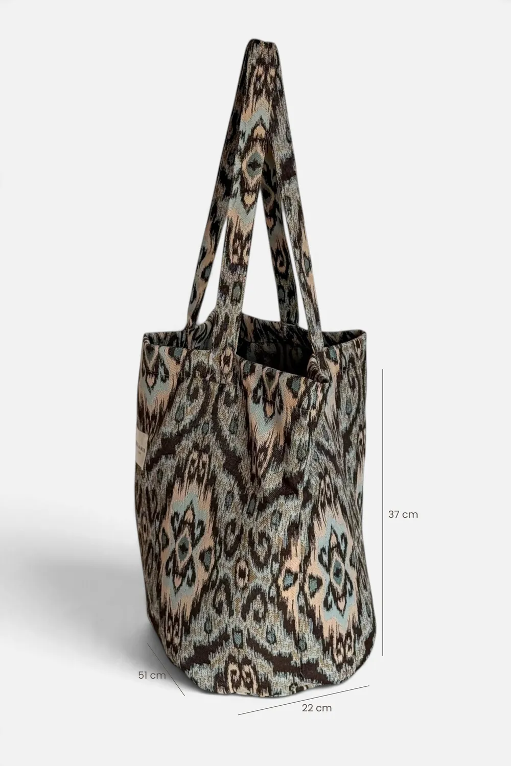 De La Mur Kave stor shopper 51x37x22 cm blå