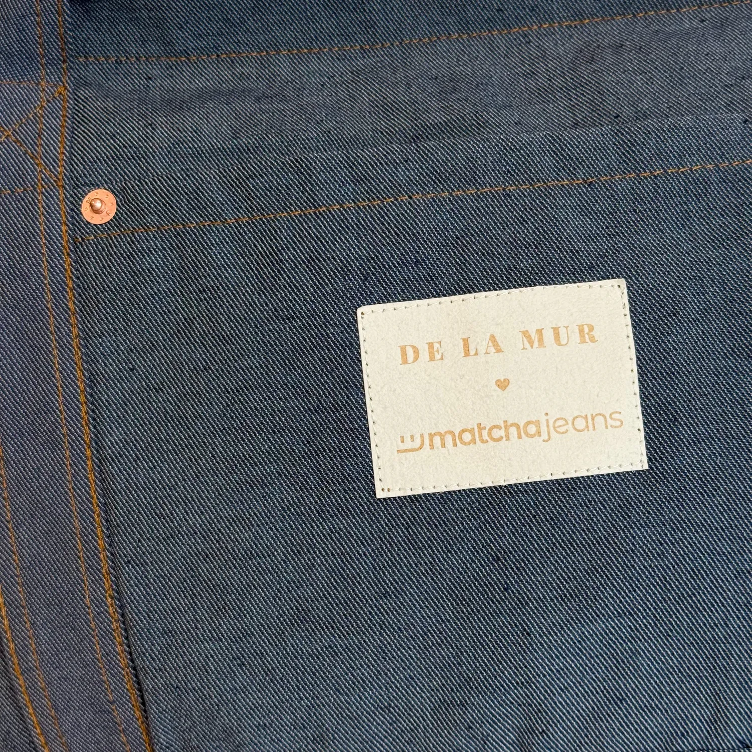 De La Mur Matcha Jeans shopper blå denim 47 cm