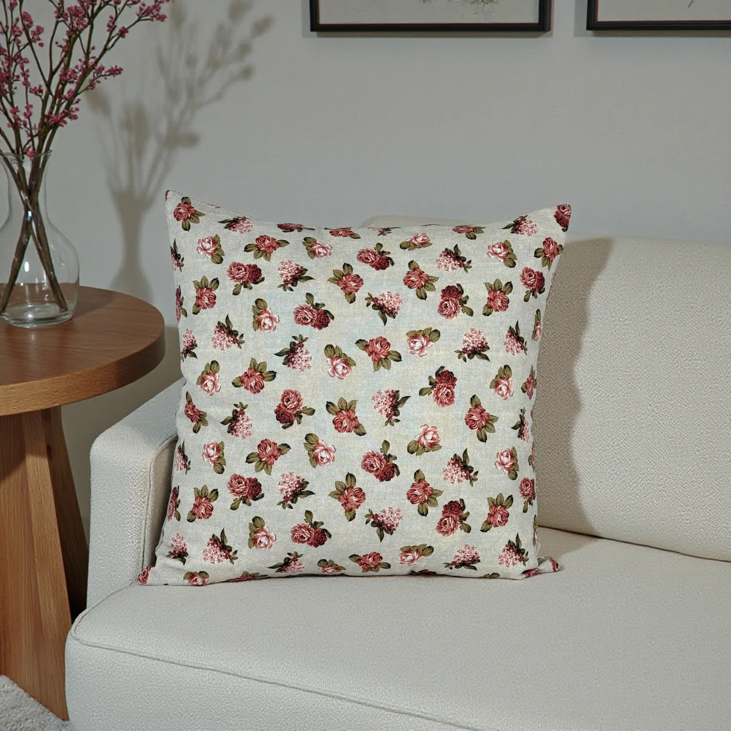 De La Mur Anto putevar blomstret rosa beige