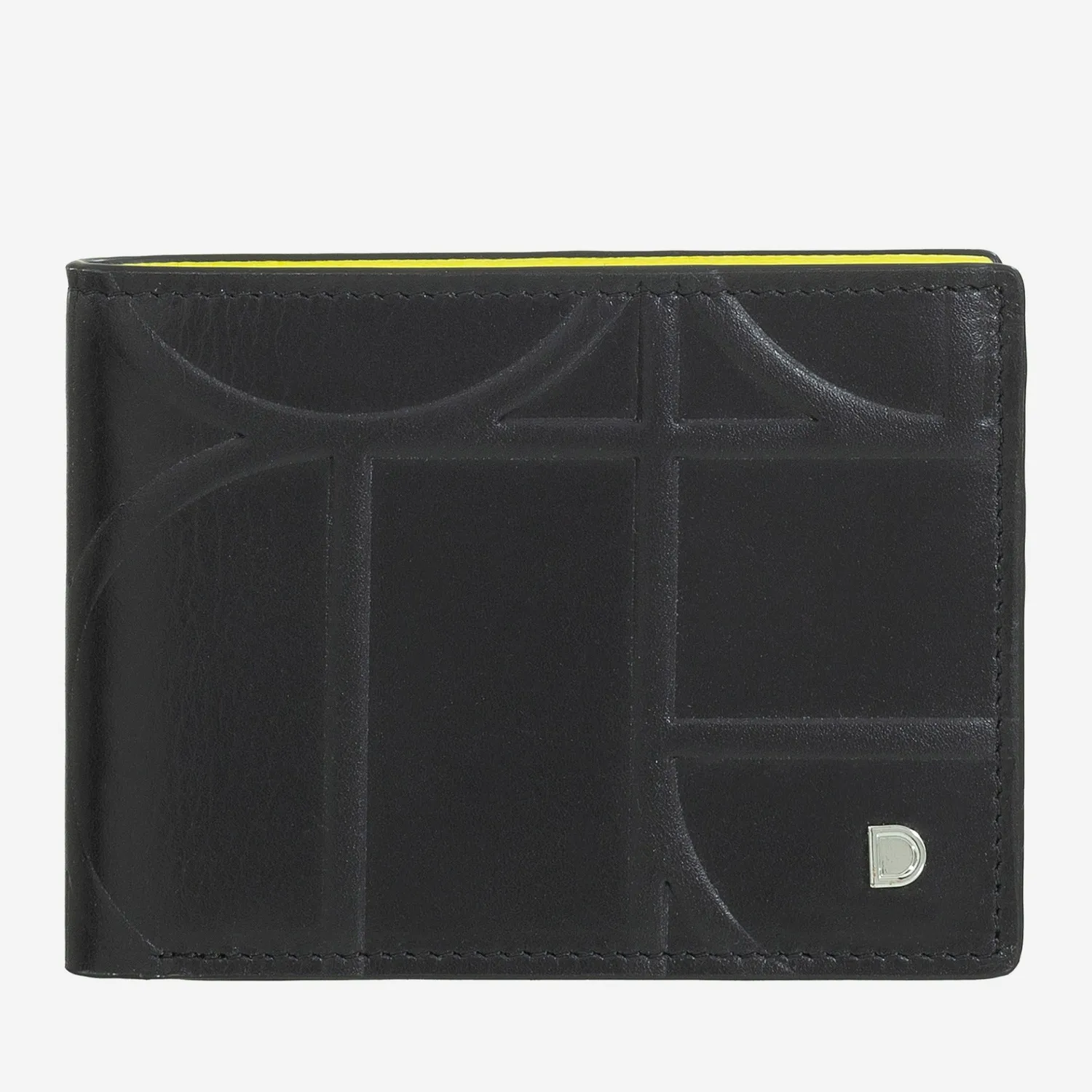 DuDubags Caprera lommebok svart/gul RFID