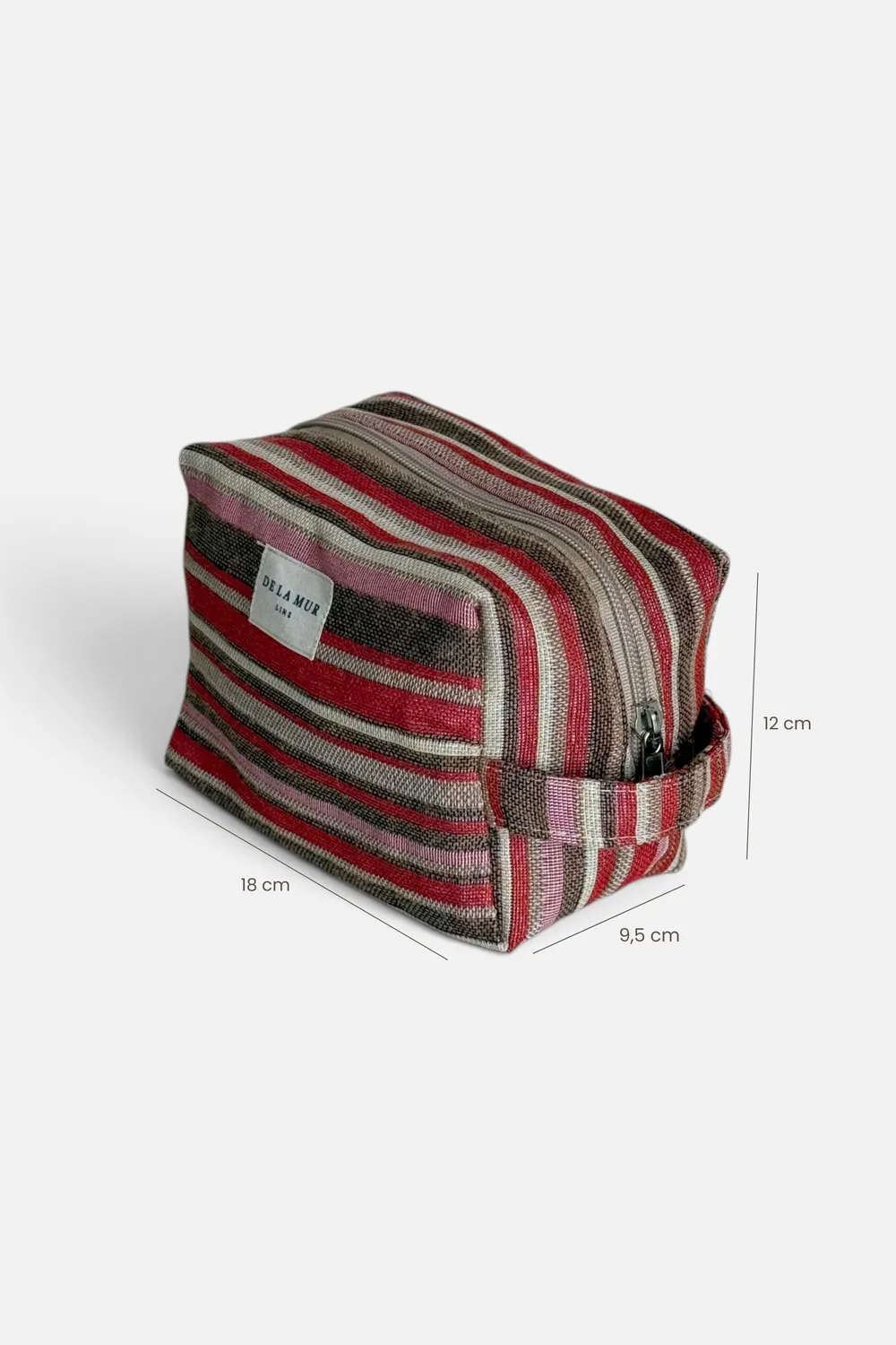 De La Mur Pita toalettmappe 18x12 cm stripet
