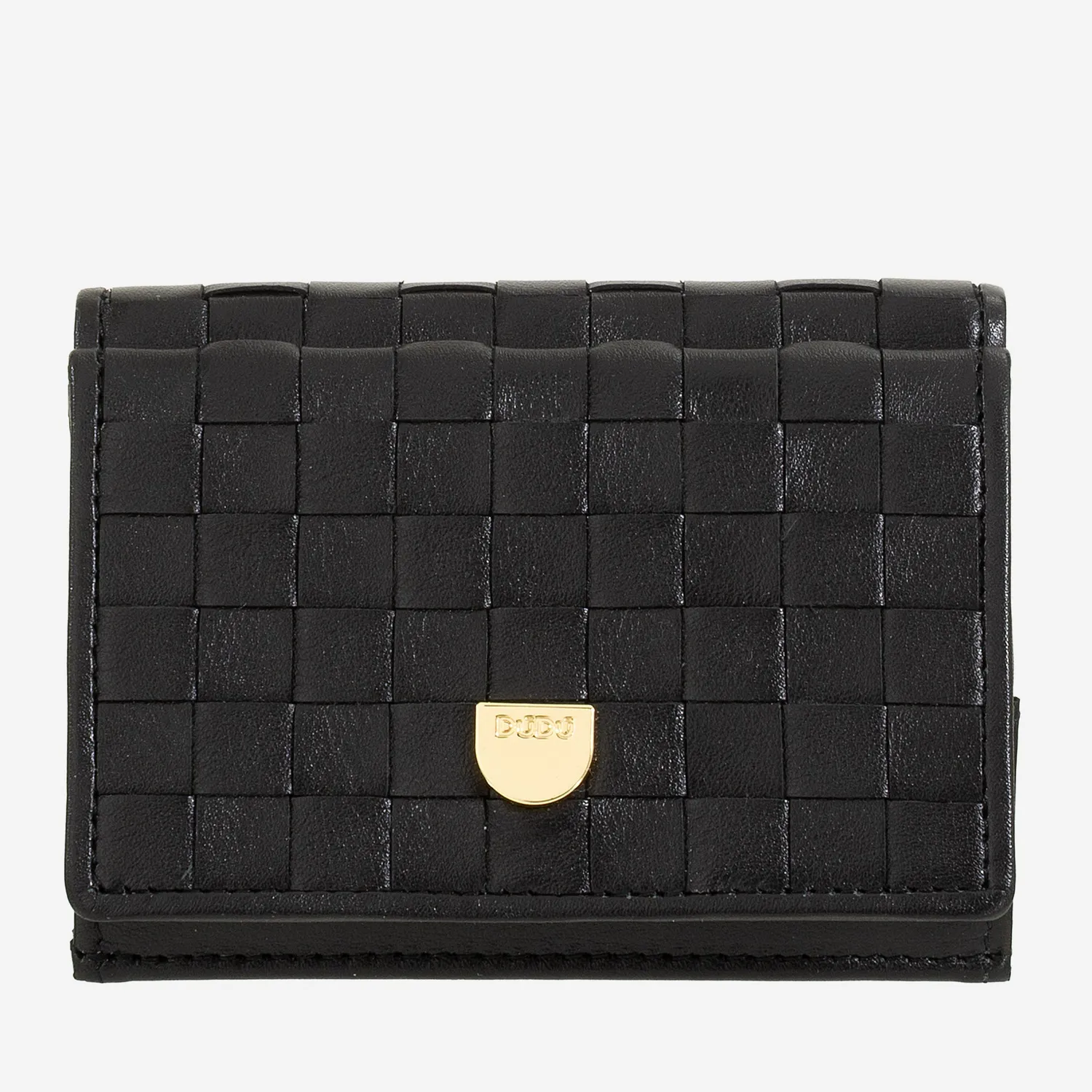 DuDubags Honduras lommebok dame coffee brown flettet