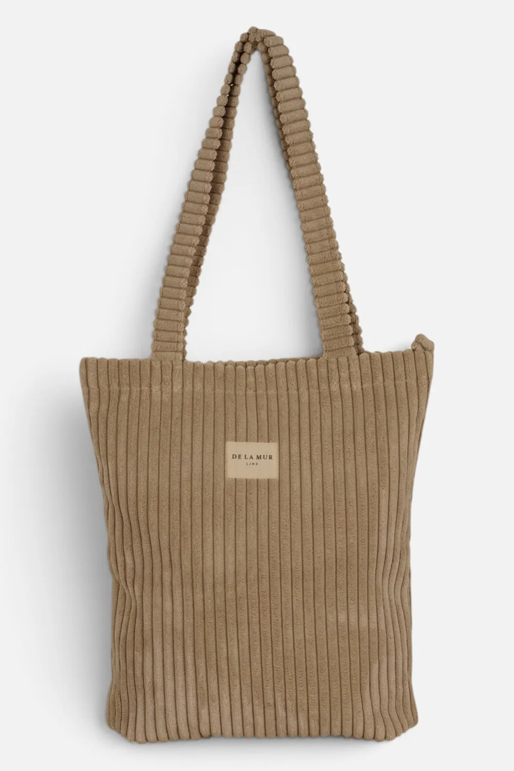 De La Mur Pequeña Cremallera totebag moka kordfløyel