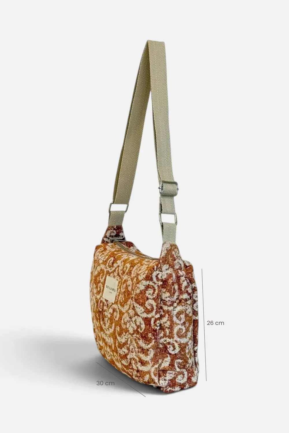 De La Mur Mosti skulderveske 30x26 cm oransje