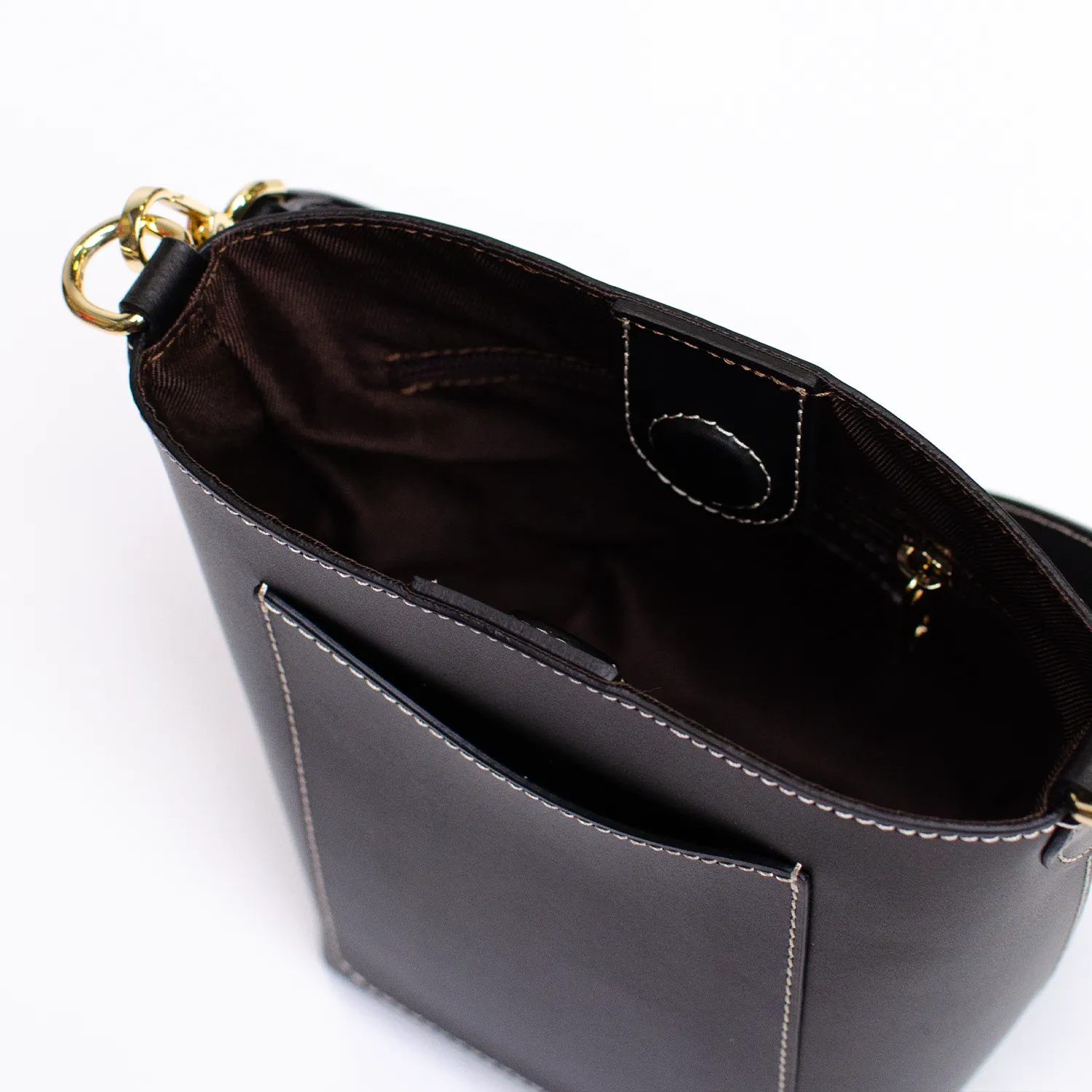 Latalia Fano-mini skinnveske svart 21 cm