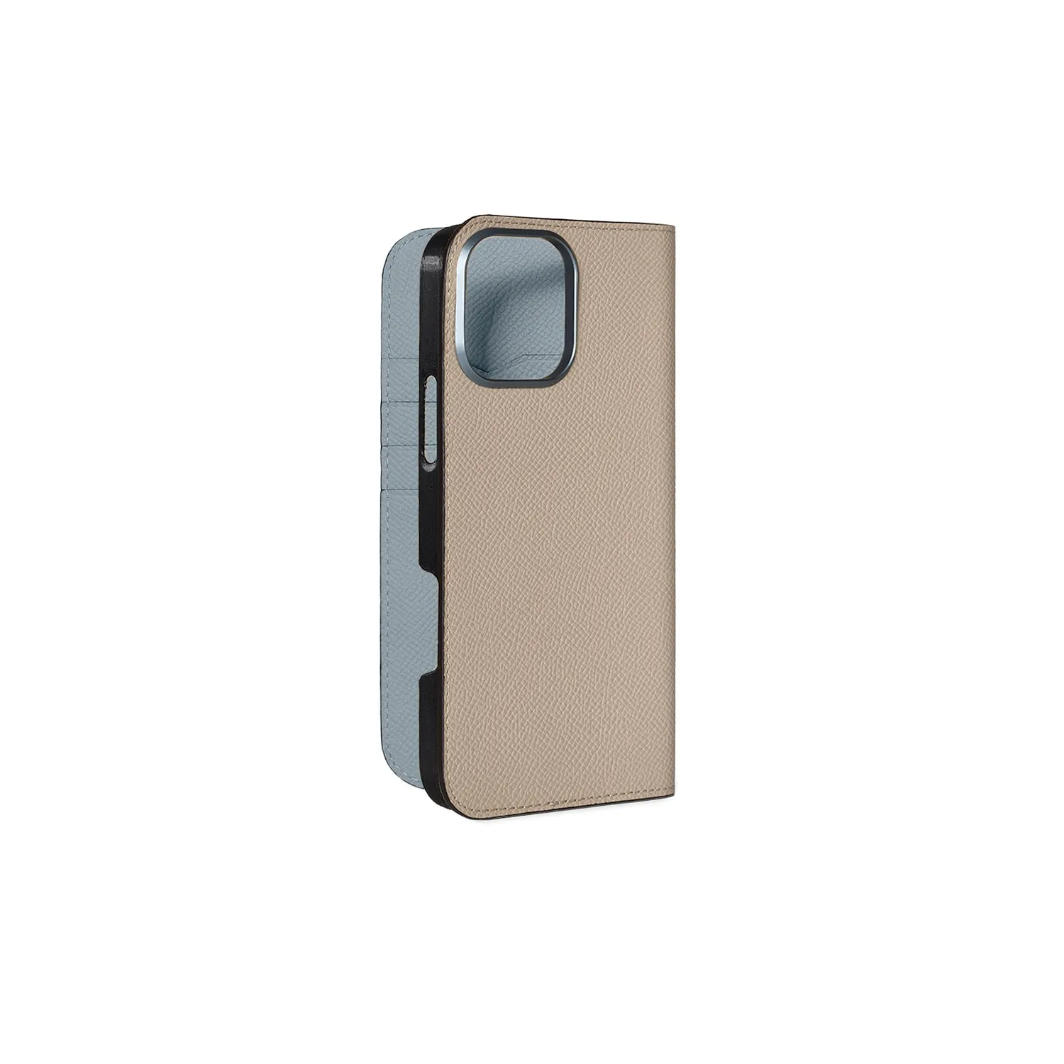 Bonaventura Nobile iPhone 16 Pro Max dagboketui Etoupe skinn