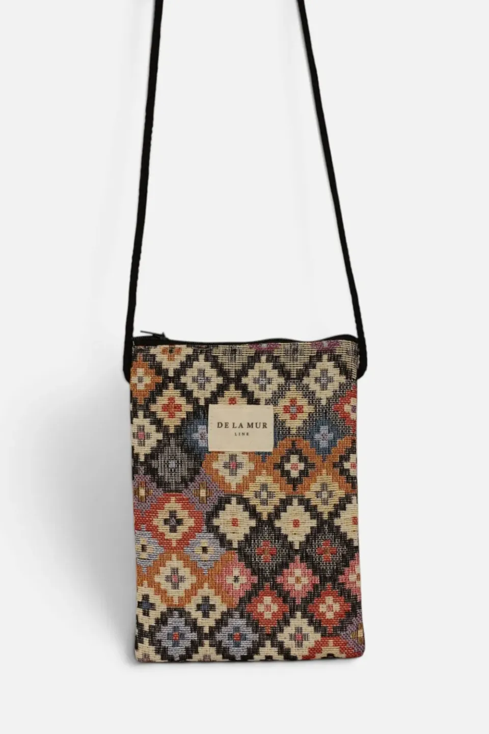 De La Mur Ore mobilveske lilla jacquard 13 cm