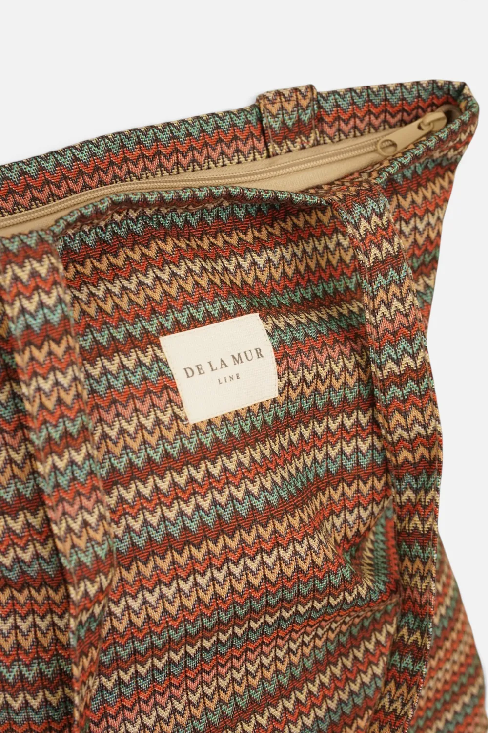 De La Mur Fron totebag 35x36x9 cm glidelås geometrisk