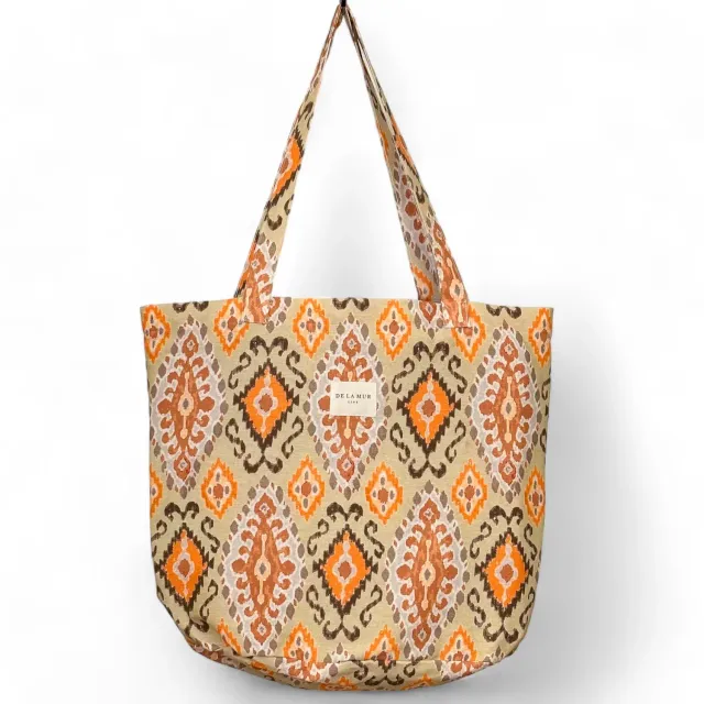 De La Mur Ikat shopper stor oransje 51x37 cm