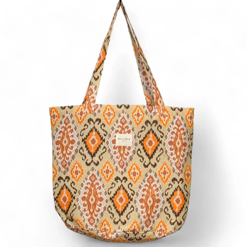 De La Mur Ikat shopper stor oransje 51x37 cm