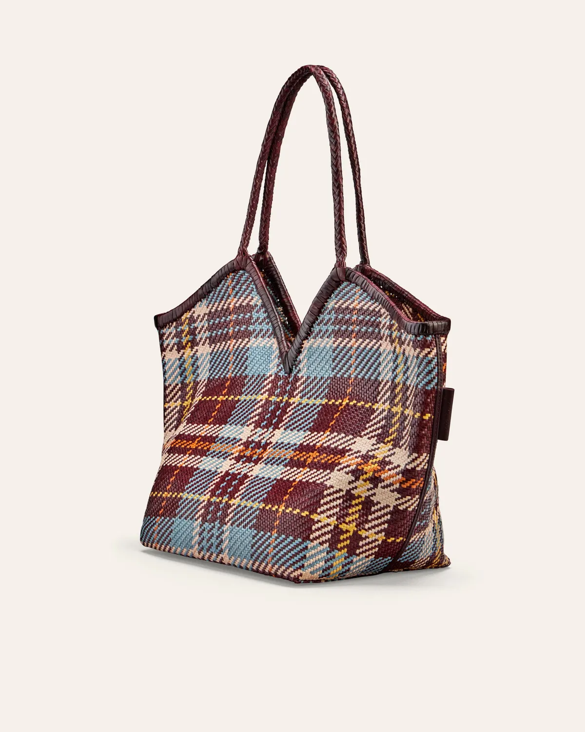 Cala Jade Humi tote Pille Tartan bøffelskinn PC