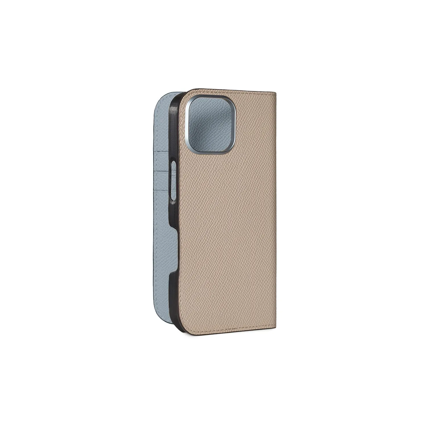 Bonaventura Nobile iPhone 16 dagboketui skinn etoupe