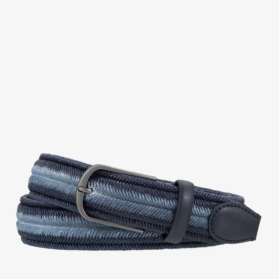 DuDubags Domizia belte flettet lin navy elastisk 95