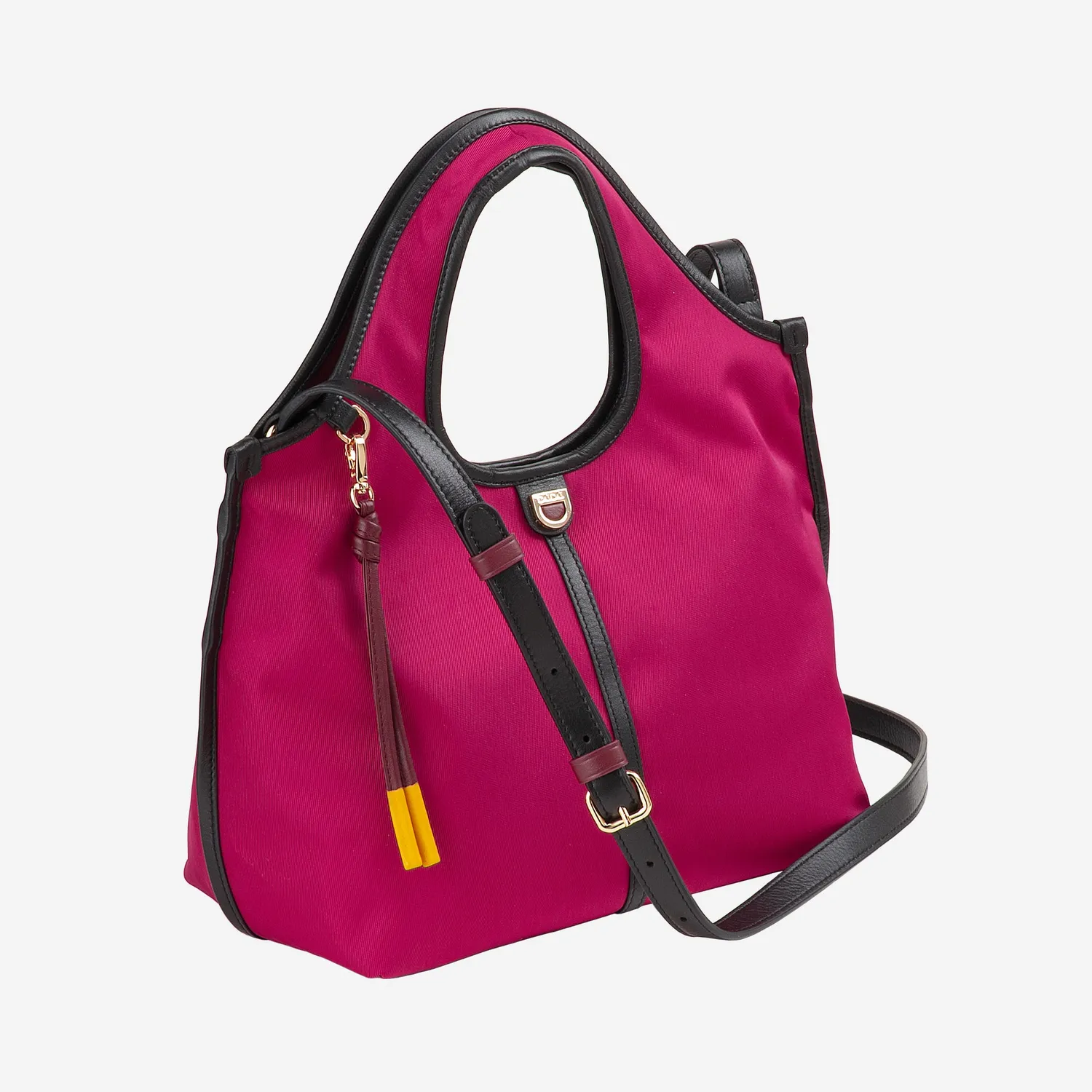 DuDubags Handy håndveske nylon skinn fuksia