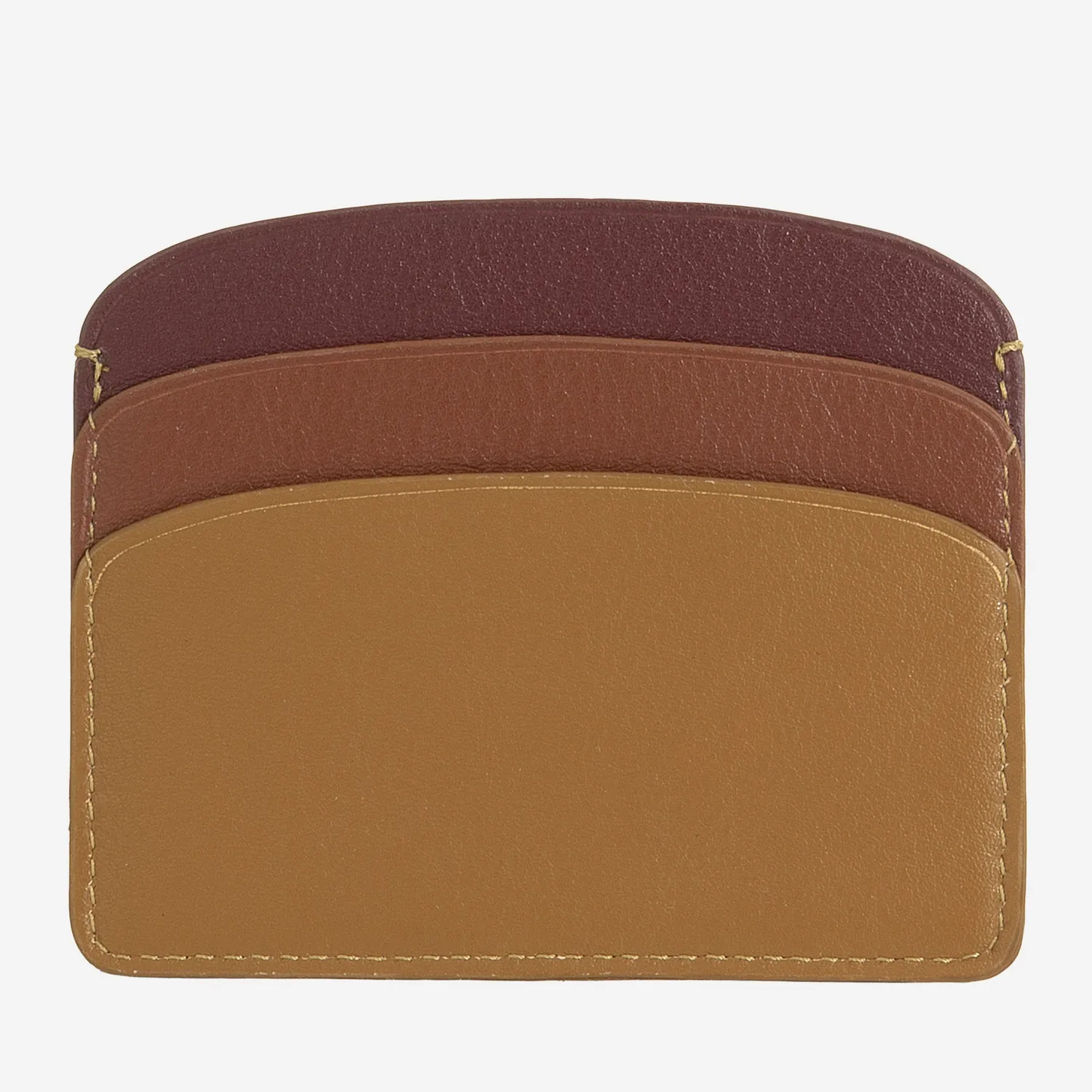 DuDubags Boracay kortholder murstein lagdelt skinn