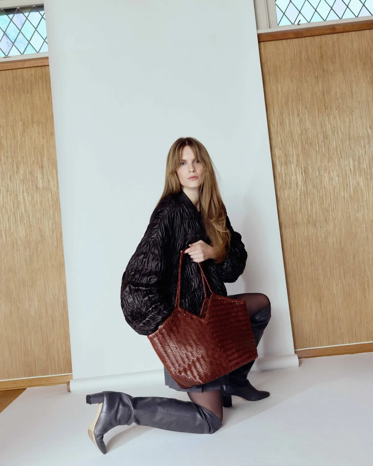 Cala Jade Humi tote Pille Tartan bøffelskinn PC