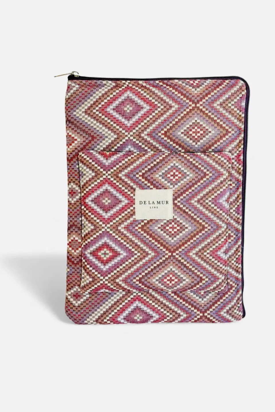 De La Mur Nana pc-veske rosa geometrisk mønster