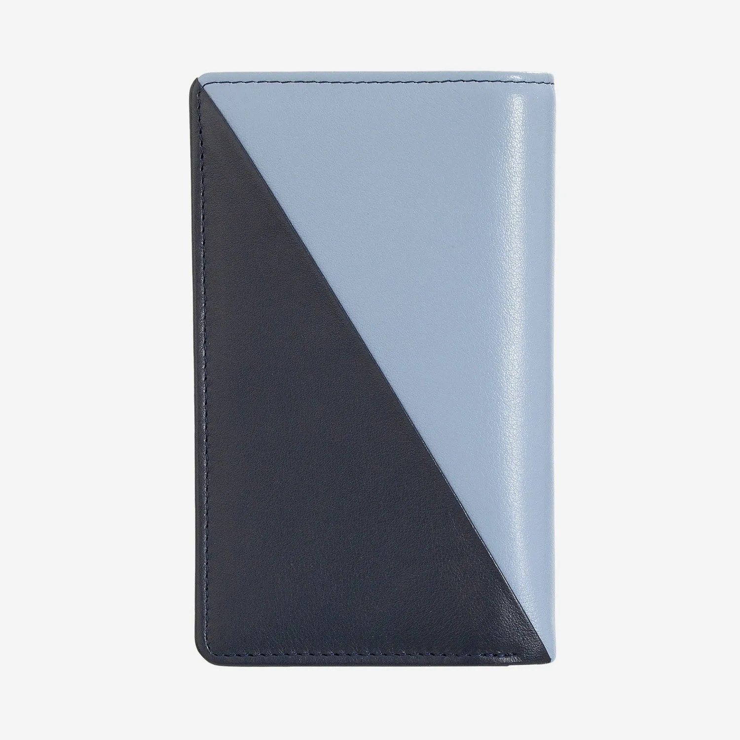 DuDubags Makira lommebok navy tofarget skinn