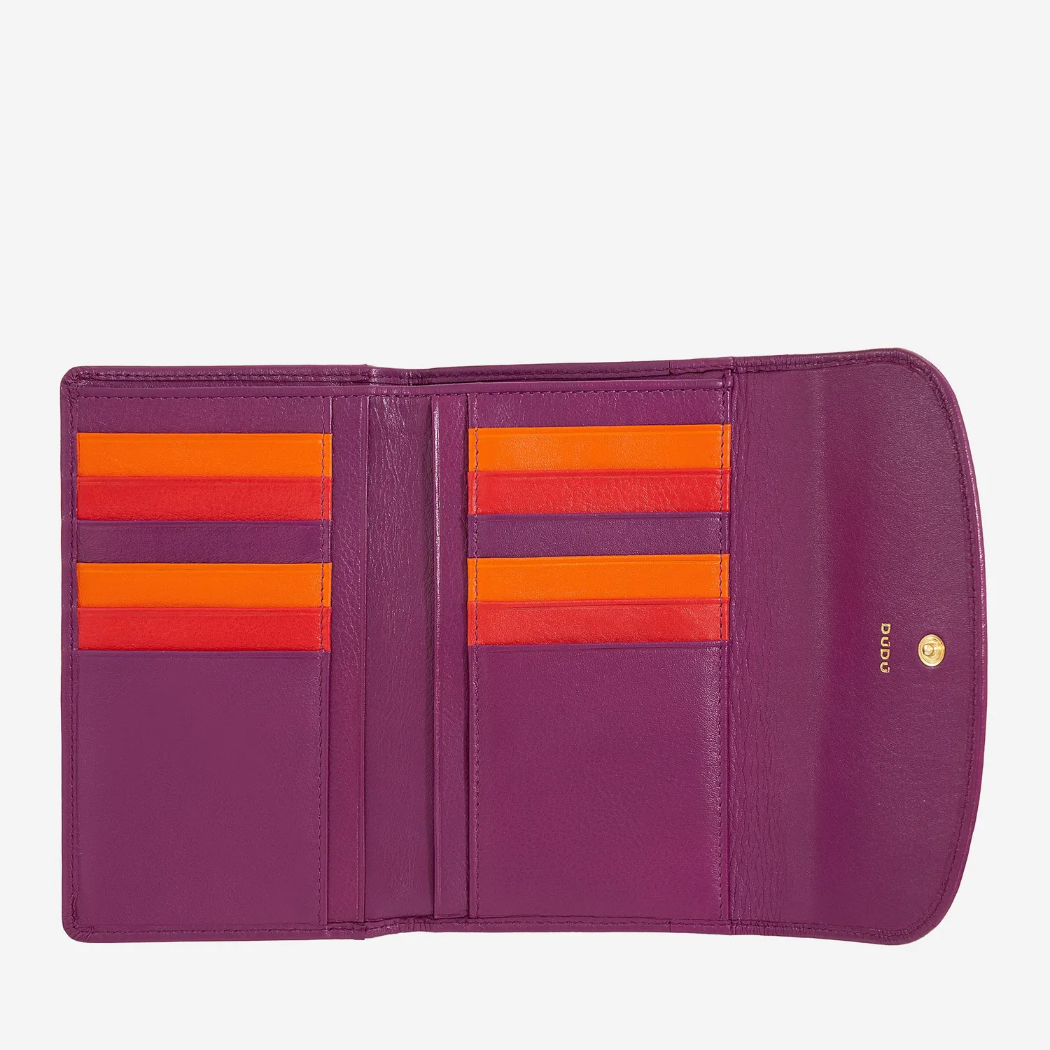 DuDubags Cannes lommebok svart lavendel nappaskinn