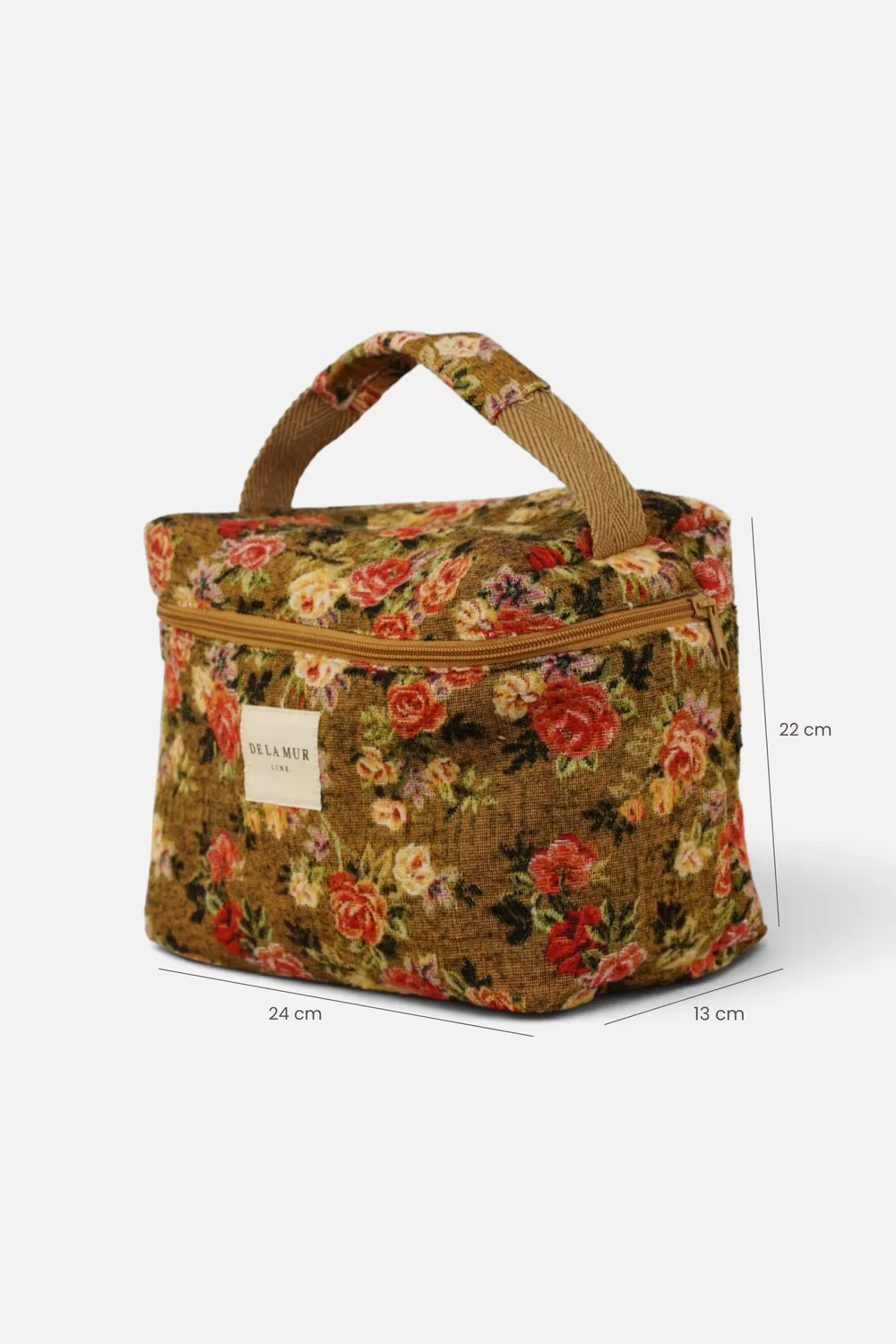 De La Mur Esme toalettmappe stor 24 cm blomstret