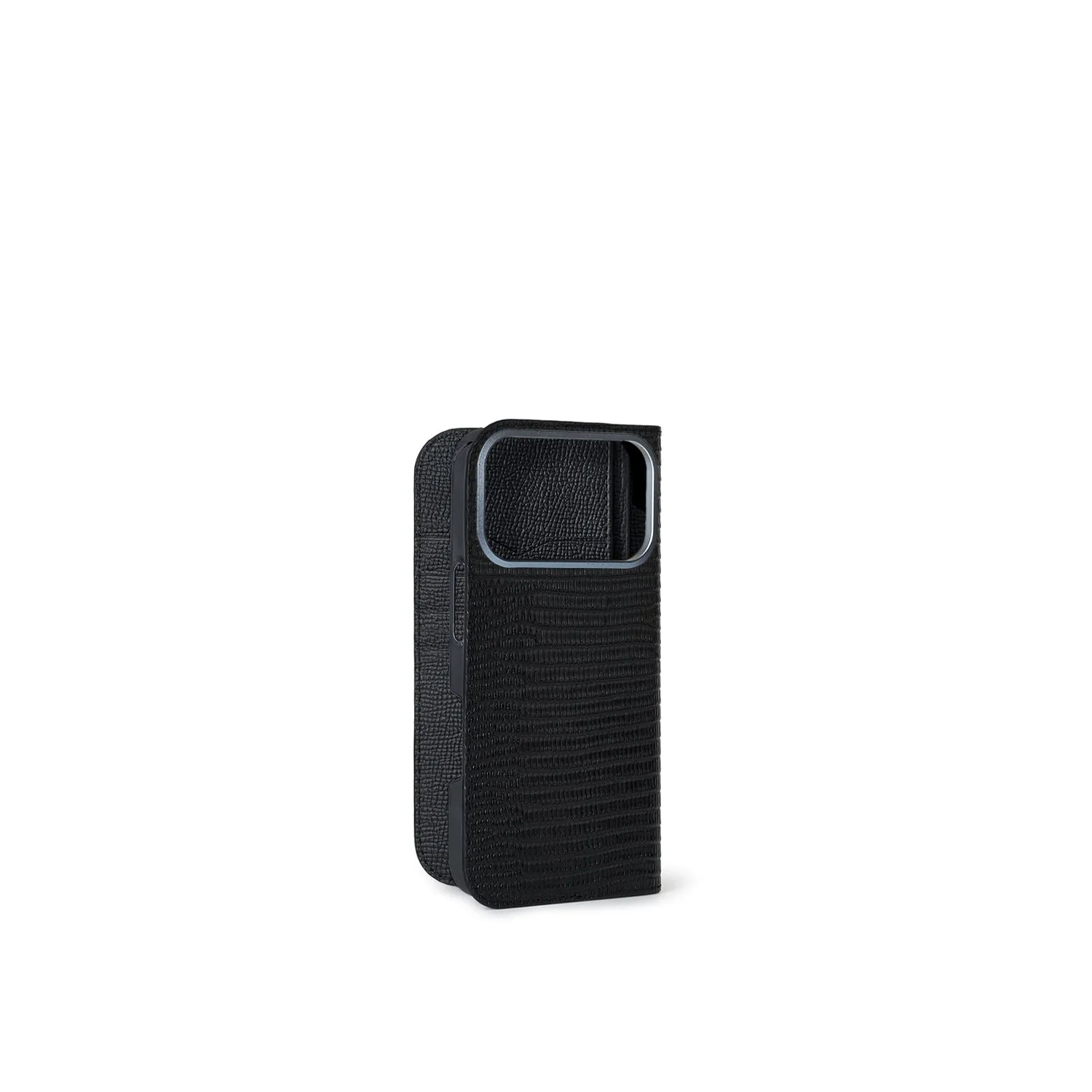 Bonaventura iPhone 16 Pro veske skinn Svart øgle