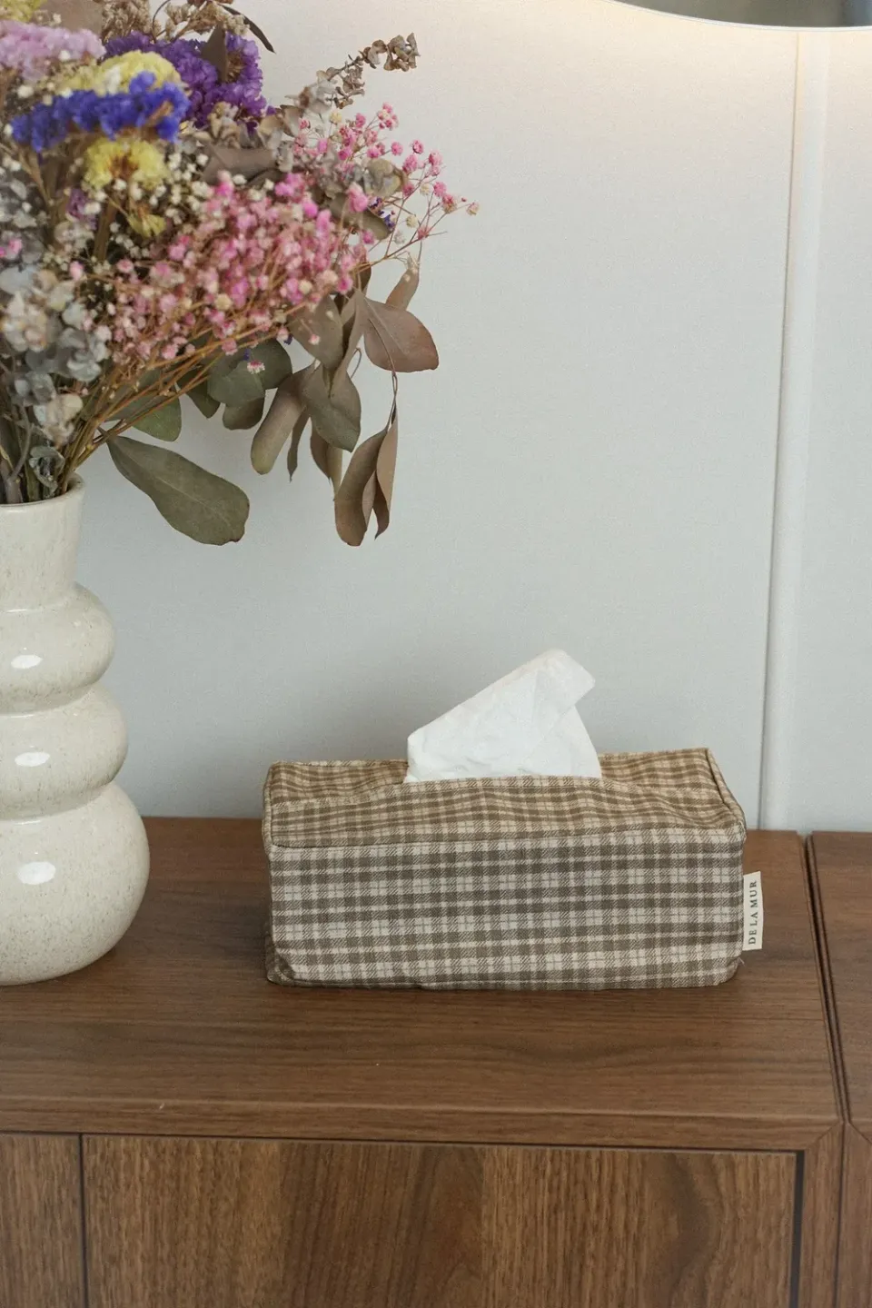 De La Mur Cast trekk til lommetørkleboks rutet 23 cm