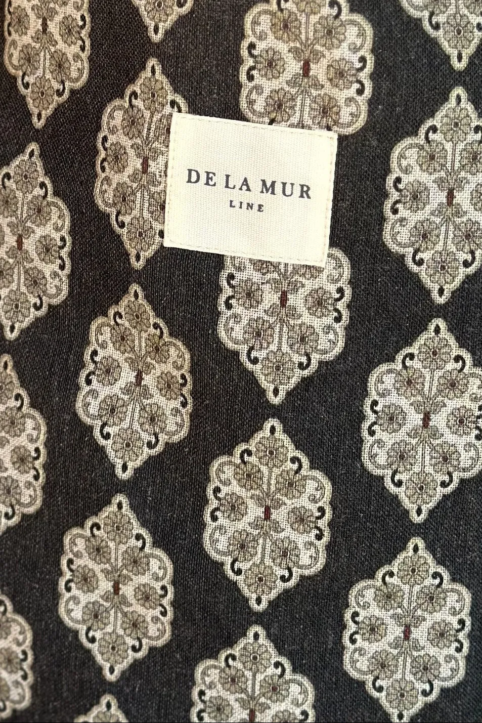 De La Mur Tera shopperveske stor svart beige