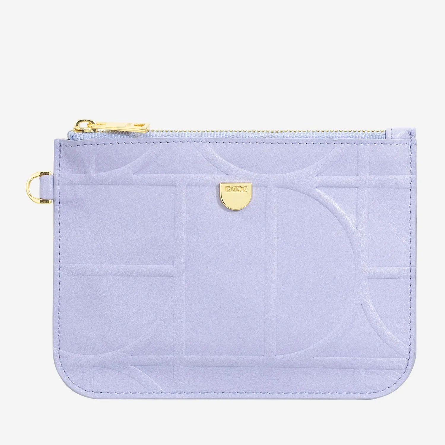 DuDubags Estoril clutch i skinn svart nude håndleddsreim