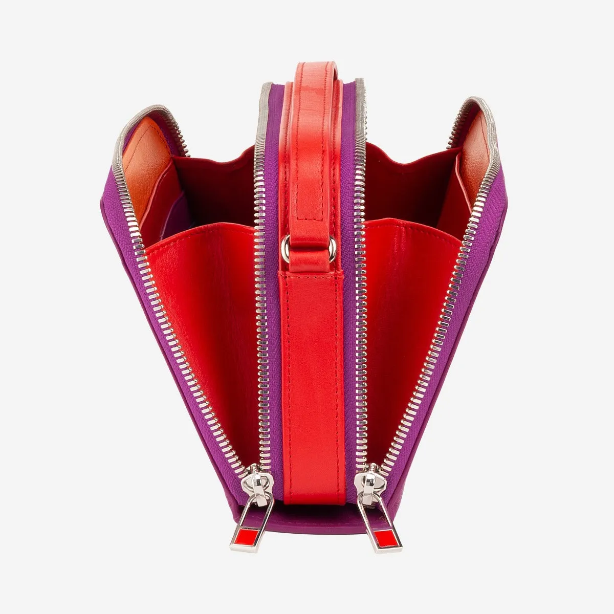 DuDubags Inès mini skulderveske flamingo pink nappa
