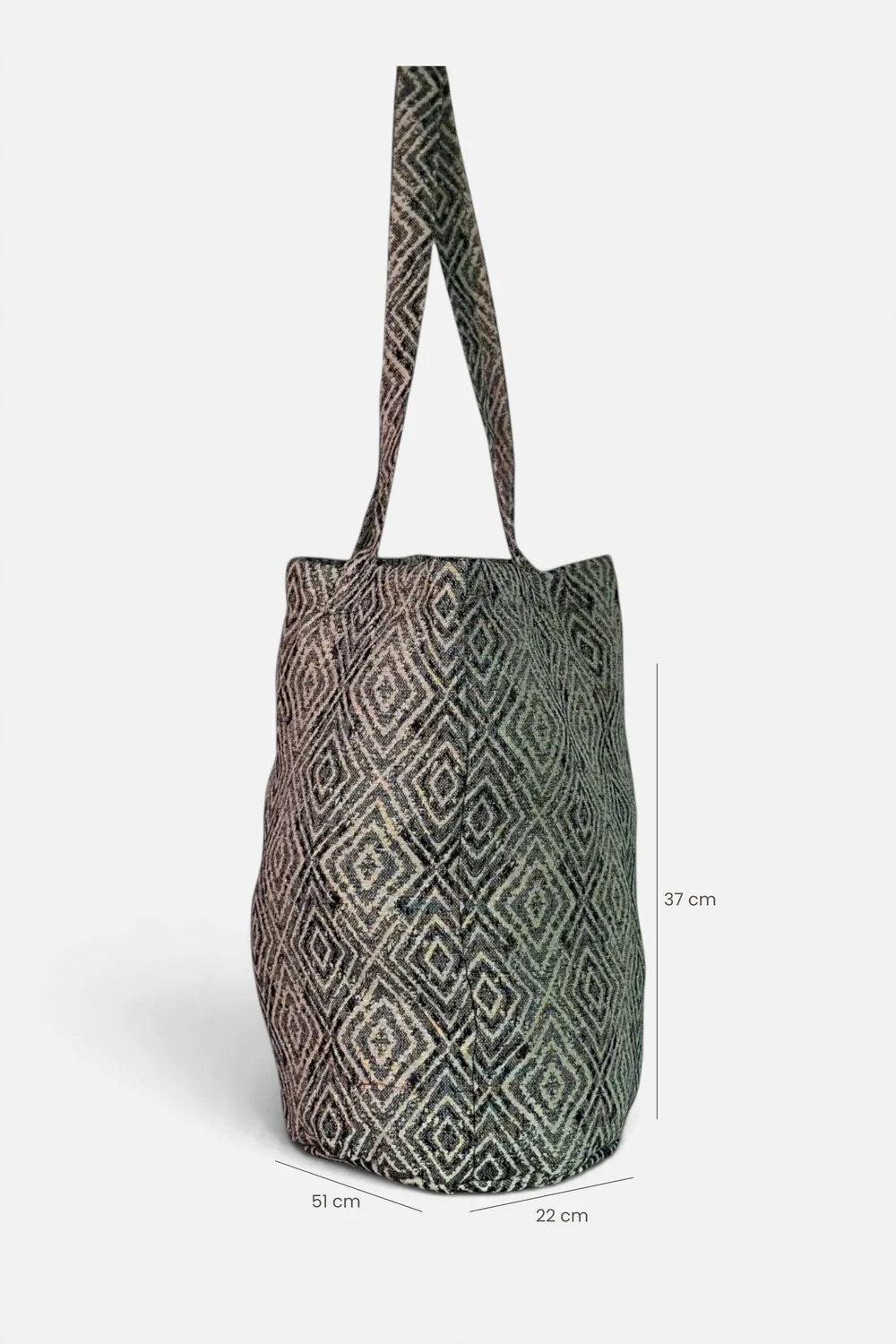 De La Mur Ria Grande shopper 51 cm grå geometrisk