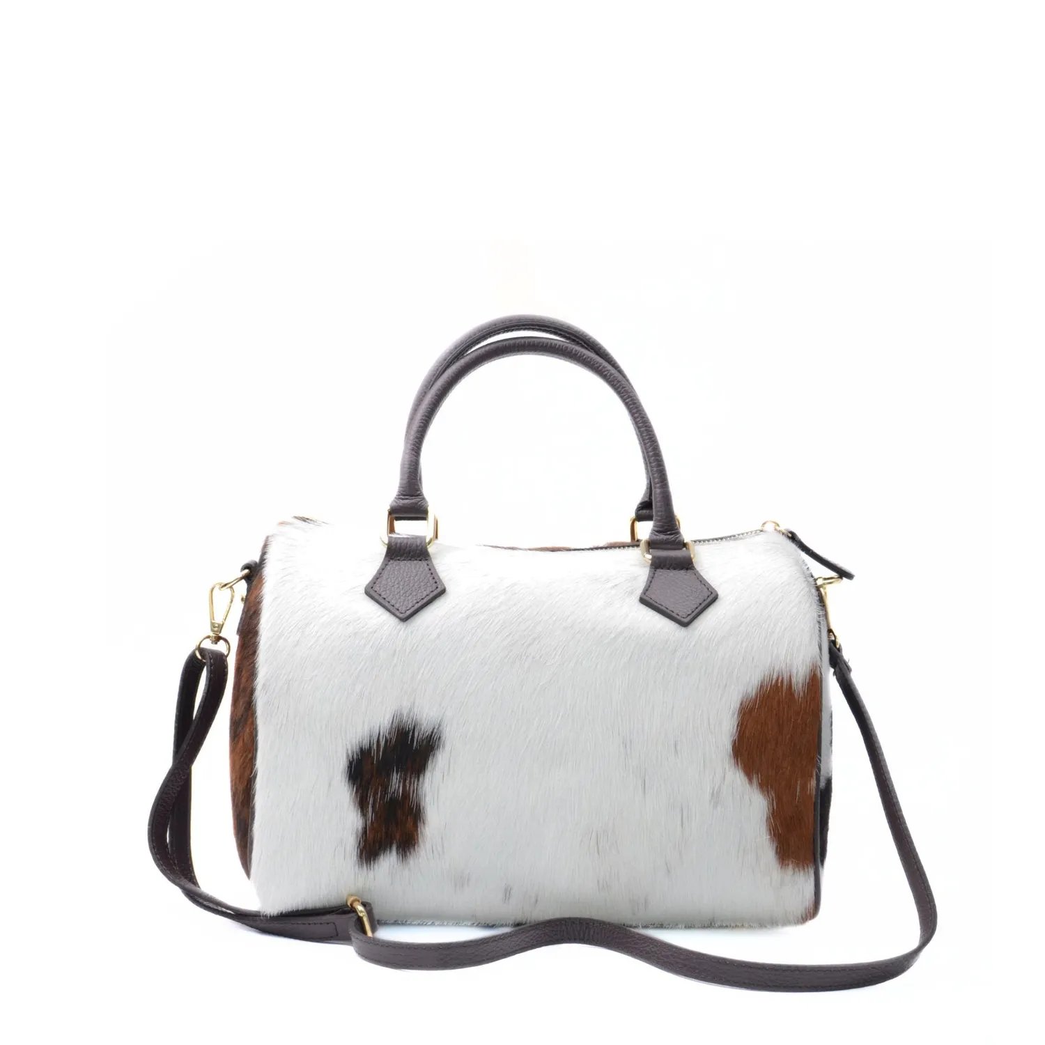 Latalia Lecce skinnveske mørkebrun kuskinn 31 cm