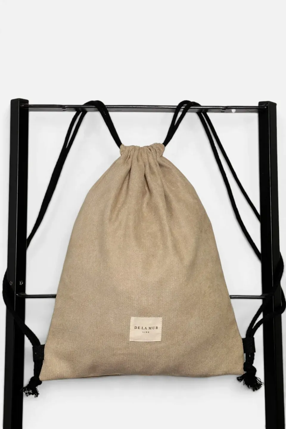De La Mur Pri Cuerdas ryggsekk beige med snoring