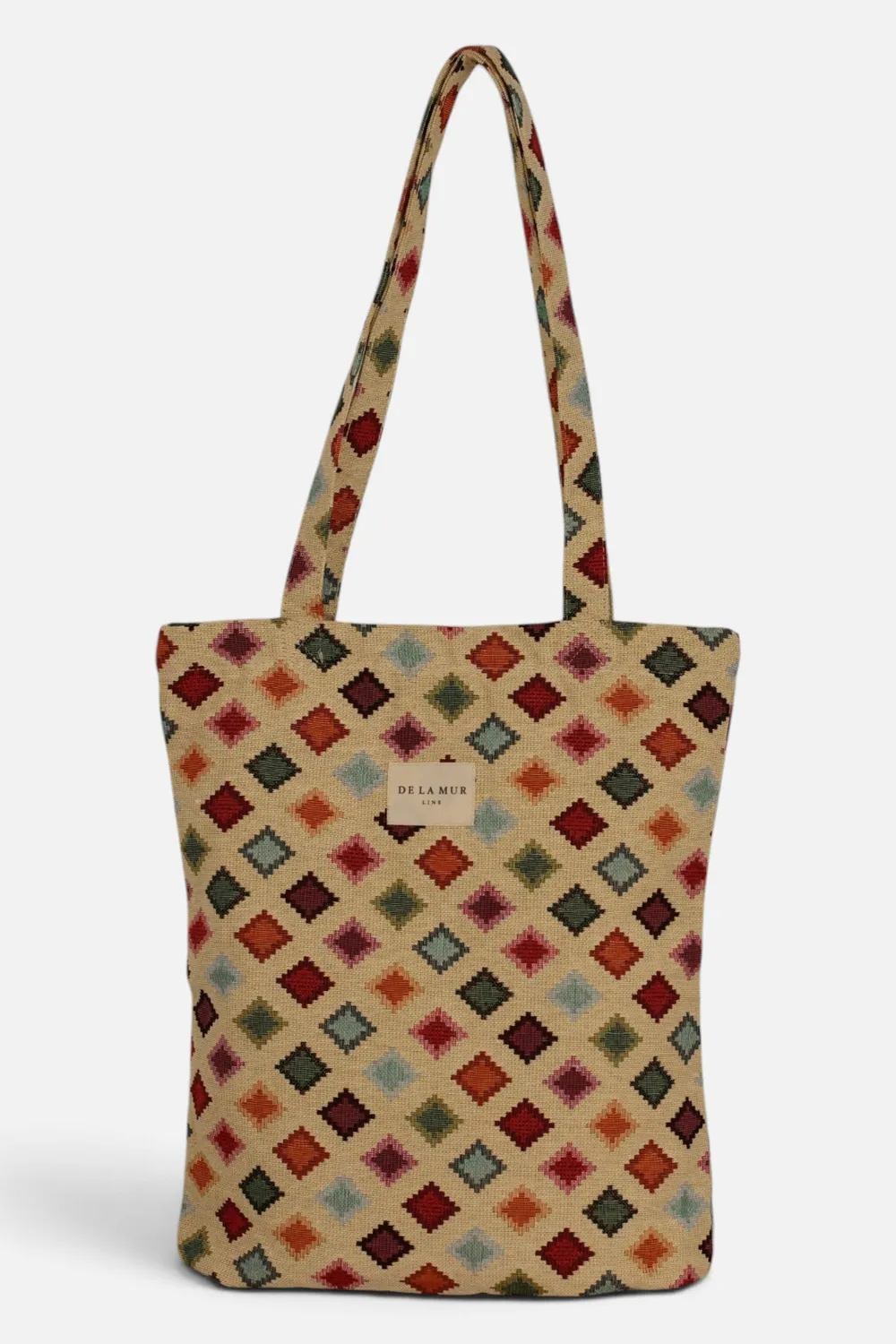 De La Mur Zac liten tote bag 35 cm geometrisk flerfarget
