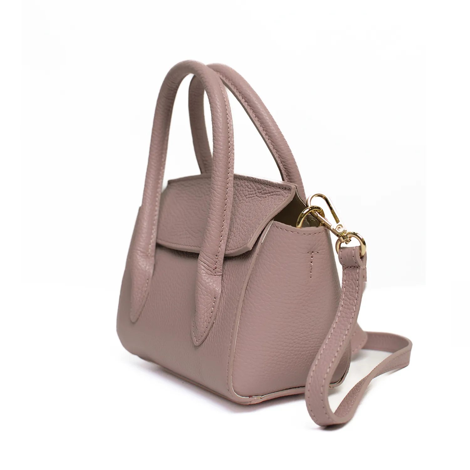 Latalia Bari veske dust pink 28 cm ekte skinn
