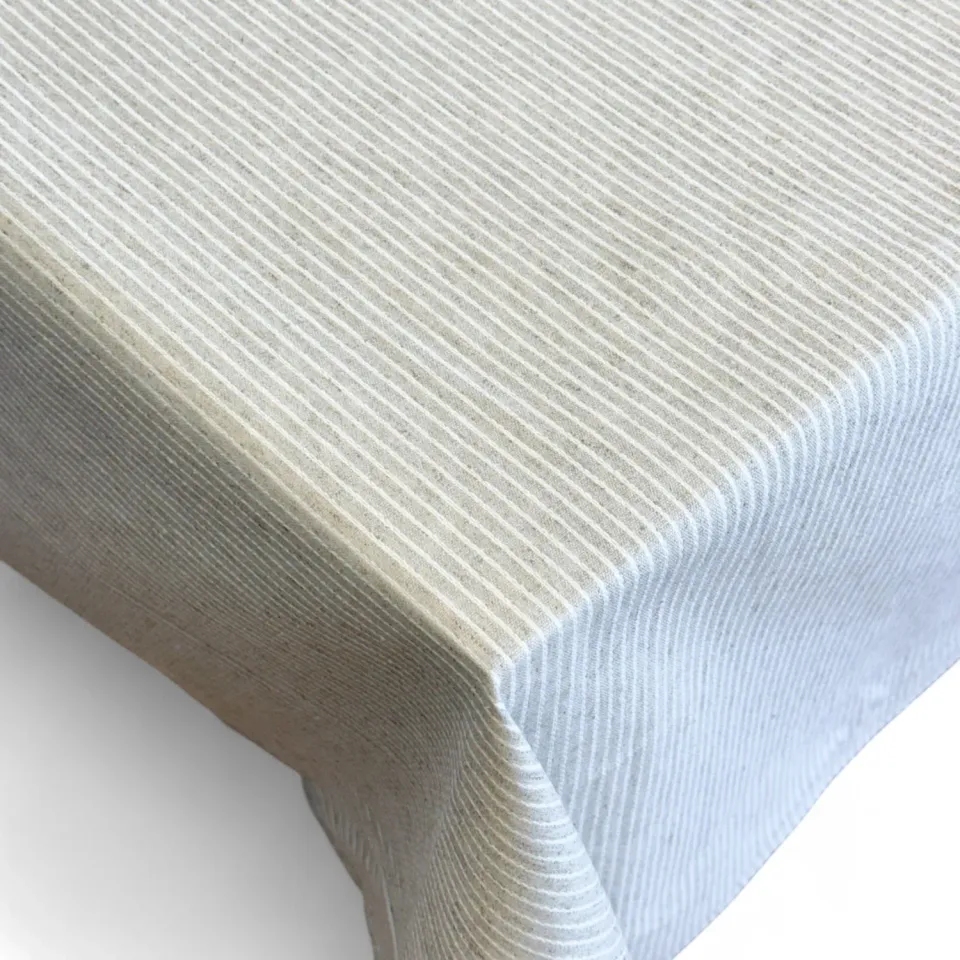 De La Mur Mantel Japon duk 150x150 beige stripet